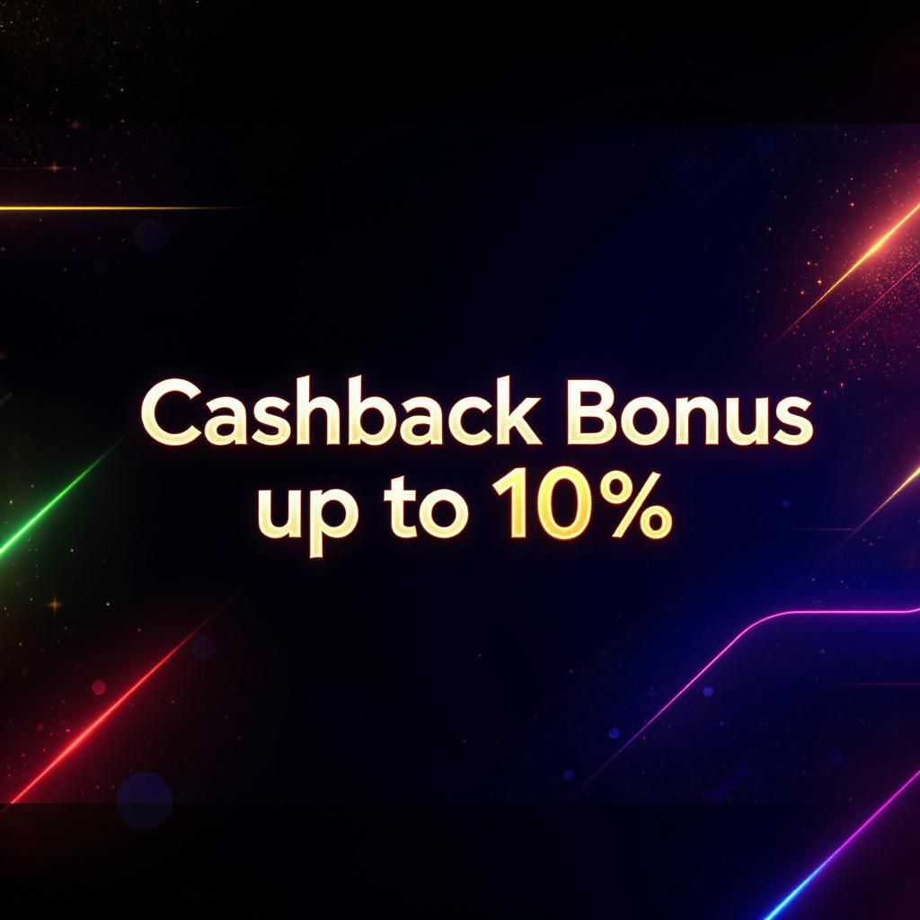 Cashback Bonus up to 10%